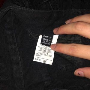 shein black baggy pants